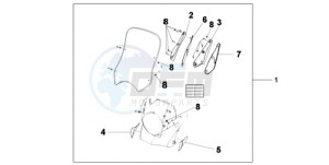 XL700V9 UK - (E / MKH SPC) drawing WINDSCREEN