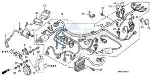 CBR125RWA Europe Direct - (ED / BLA) drawing WIRE HARNESS (CBR125RW7/RW9/RWA)