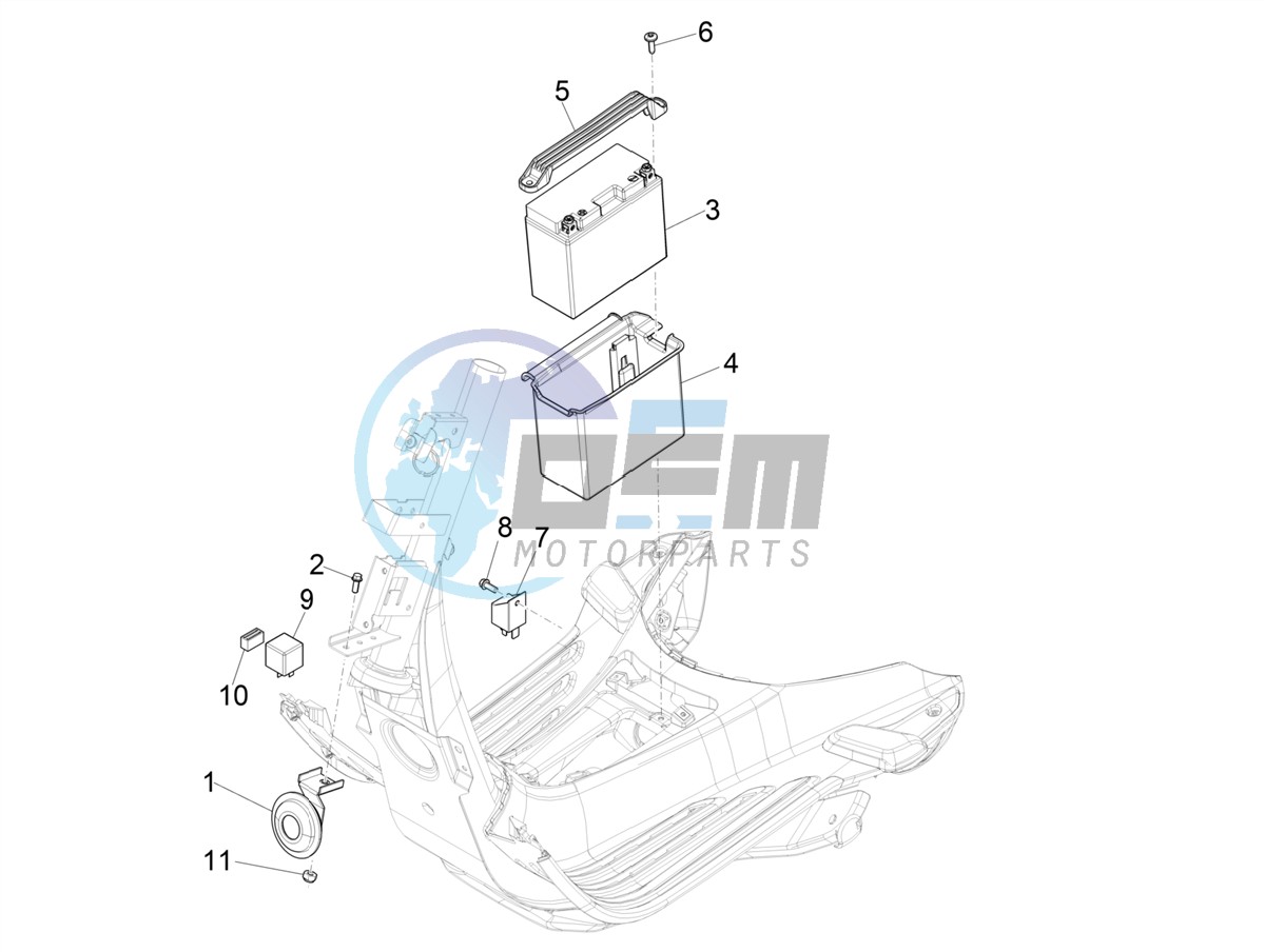 Remote control switches - Battery - Horn