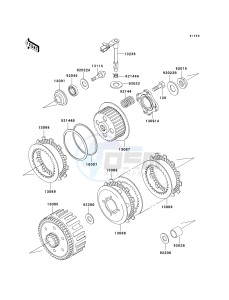 KDX 200 H [KDX200] (H6-H9) [KDX200] drawing CLUTCH