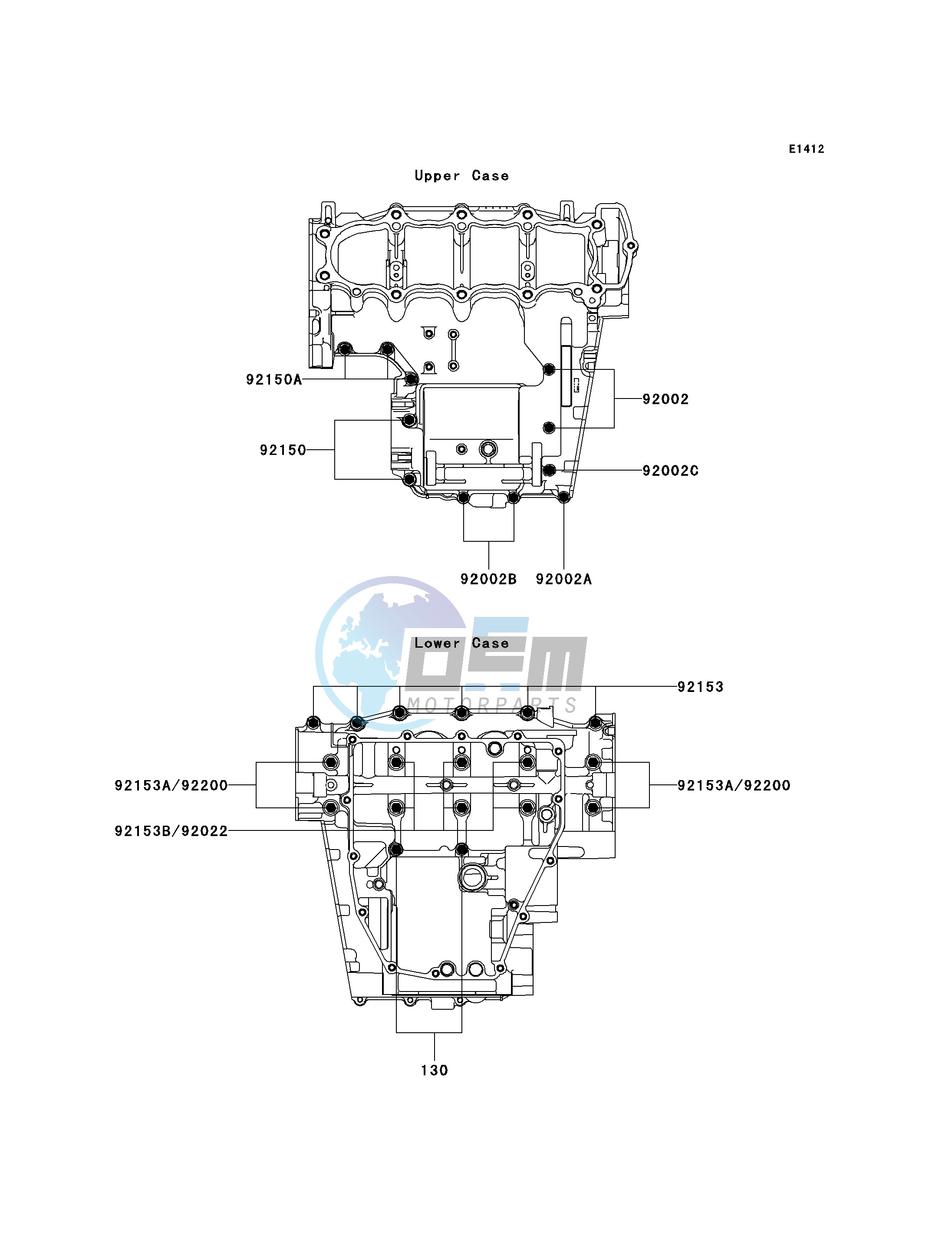 CRANKCASE BOLT PATTERN