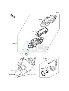 KLX125 KLX125CEF XX (EU ME A(FRICA) drawing Meter(s)