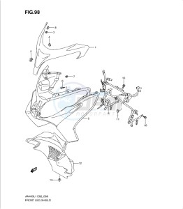 AN400Z drawing FRONT LEG SHIELD (AN400ZAL1 E51)