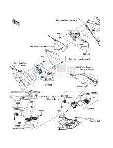 ZZR1400_ABS ZX1400FDFA FR GB XX (EU ME A(FRICA) drawing Turn Signals