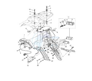 XT Z TENERE 660 drawing TAILLIGHT