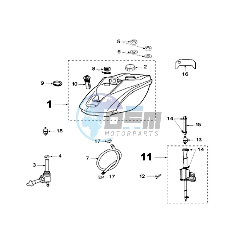 TANK AND FUEL PUMP