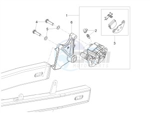 RX 50 FACTORY E4 (EMEA) drawing Rear brake caliper