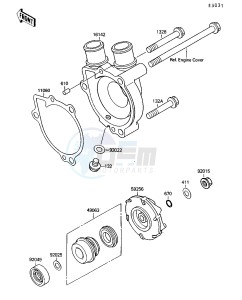 KSF 250 A [MOJAVE 250] (A8-A9) [MOJAVE 250] drawing WATER PUMP