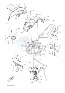 YZF125-A YZF-R125 (B5G4) drawing FUEL TANK