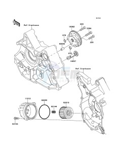 KLX110 KLX110CBF EU drawing Oil Pump