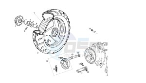 BOULEVARD - 125 CC 150 EU3 drawing REAR WHEEL