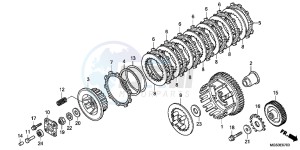 NC700XD NC700X 2ED drawing CLUTCH (NC700X/ XA)