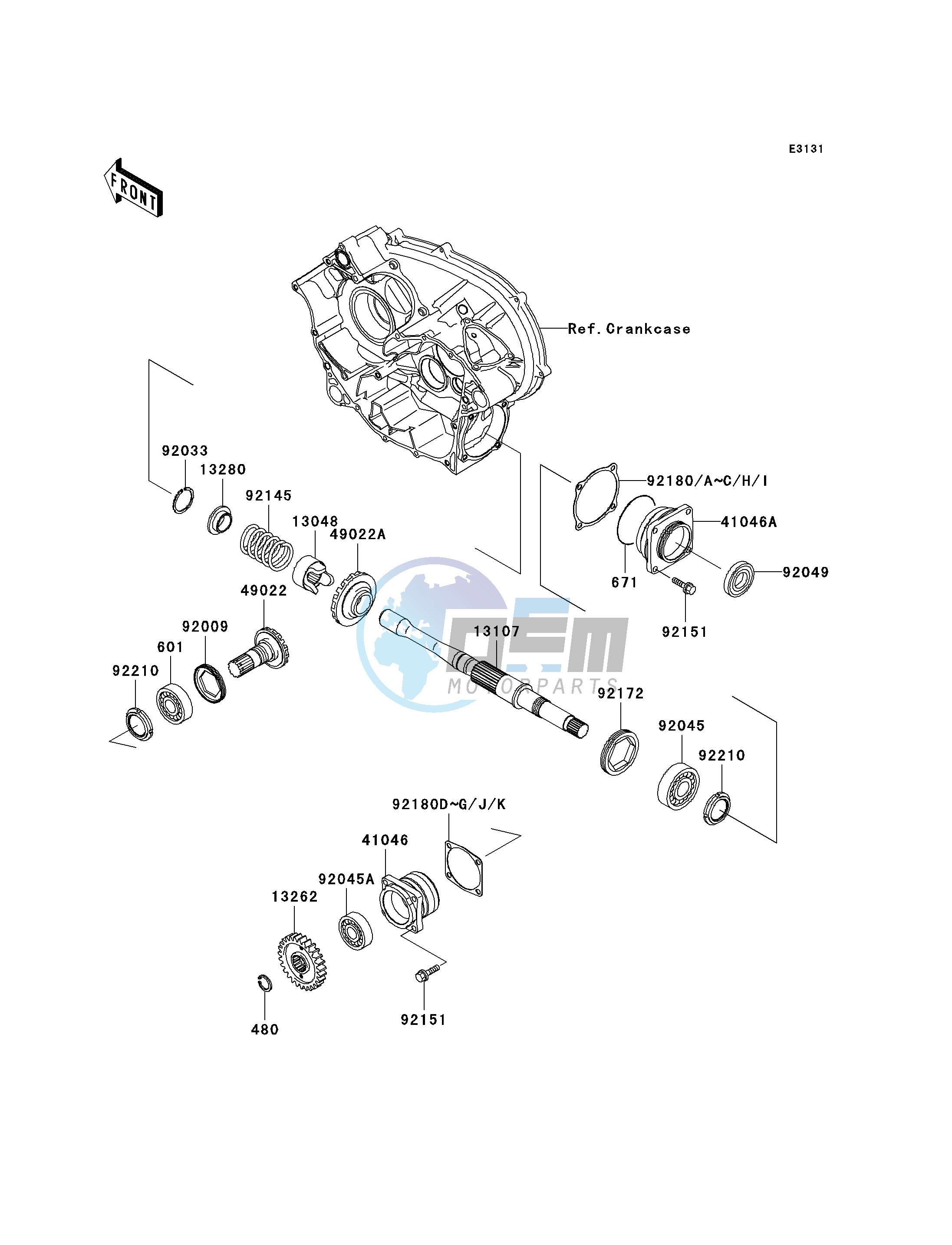 FRONT BEVEL GEAR