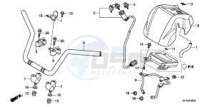 CB650FG CB650F 6ED - (6ED) drawing HANDLE PIPE