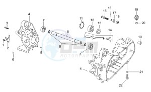 SR 50 Air 1997-2001 drawing Central crank - Case set