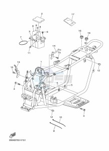 YFZ50 (BW4A) drawing FRAME