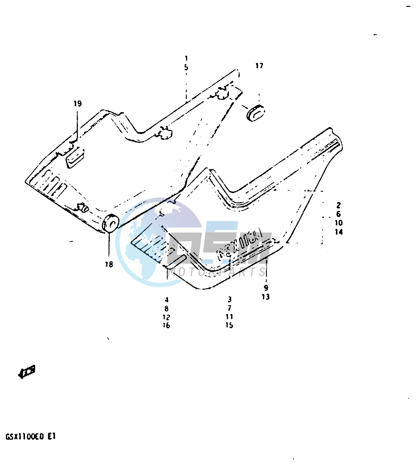 FRAME COVER (GSX1100XD)