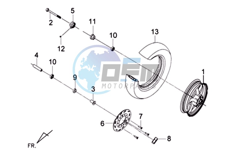 FRONT WHEEL / BRAKE DISC