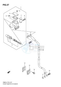 RM85 (P03) drawing FRONT MASTER CYLINDER (RM85L2 P03)