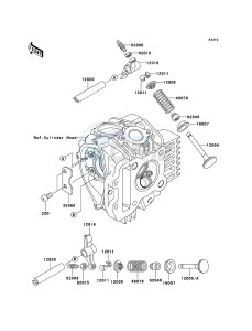 KLX110 KLX110-A4 EU drawing Valve(s)