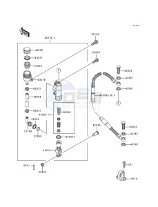 KX 500 E [KX500] (E4-E8) [KX500] drawing REAR MASTER CYLINDER