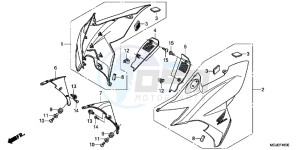 CBF1000FAC drawing FRONT COWL