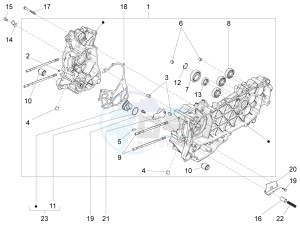 LIBERTY 150 150 IGET 4T 3V IE ABS (APAC) drawing Crankcase