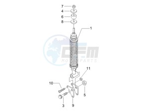 LX 150 4T USA drawing Rear suspension - Shock absorber - s