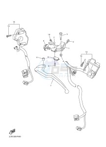 YZF-R1 998 R1 (BX41) drawing HANDLE SWITCH & LEVER