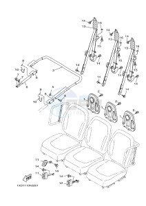 YXM700E YXM700PE YXM700PE (1XP4) drawing SEAT 2