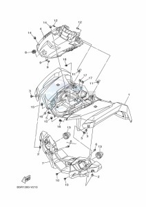 YFM450FWBD KODIAK 450 EPS (BHT1) drawing FRONT FENDER