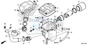 TRX500FE1H Europe Direct - (ED) drawing AIR CLEANER