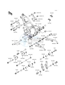 KDX 250 D [KDX250] (D1-D4) [KDX250] drawing FRAME FITTINGS