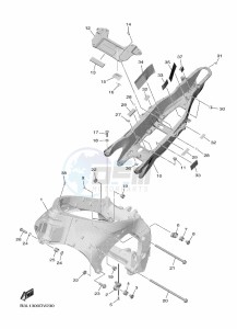 YZF1000D YZF-R1M (B4S1) drawing FRAME