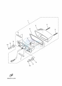 YBR125E YBR125 (BN9F) drawing TAILLIGHT