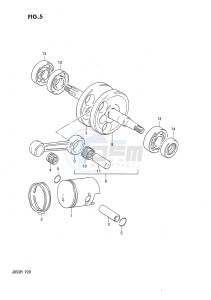 JR50 (P28) drawing CRANKSHAFT