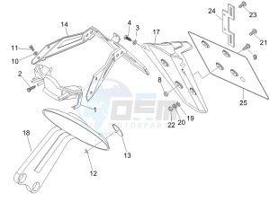 Nexus 500 SP e3 drawing Rear cover - Splash guard