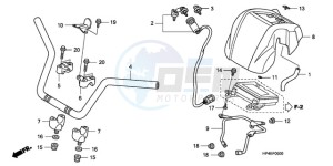 TRX420FEA Australia - (U / 2U 4WD) drawing HANDLE PIPE