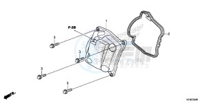 SH125ADE SH125AD UK - (E) drawing CYLINDER HEAD COVER