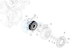 GTS 125 4T E4 ABS (EMEA) drawing Flywheel magneto