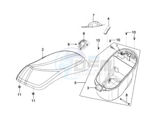 MIO 50 45KMH drawing BUDDYSEAT - HELMET BOX