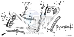 VFR800XF CrossRunner 2ED drawing CAM CHAIN/TENSIONER