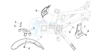 Nevada Classic 750 drawing Front body - Front mudguard