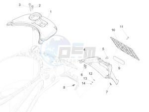 SPRINT 125 4T 3V IGET E2 ABS (APAC) drawing Rear cover - Splash guard