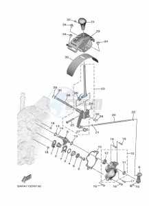 YXF850ES YX85FPSN (BARH) drawing SHIFT SHAFT