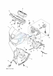 YFM450FWBD KODIAK 450 EPS (BEY3) drawing HEADLIGHT 2