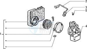 Ciao 50 drawing Carburettor - Air cleaner