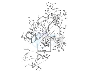 YZF SP 750 drawing FENDER