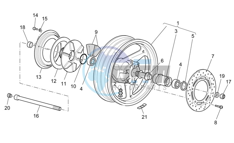 Rear wheel