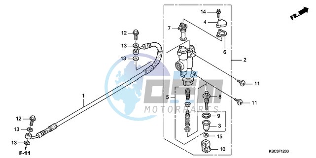 RR. BRAKE MASTER CYLINDER